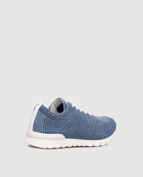 Kiton Сині кросівки з логотипом USSFITSN01151