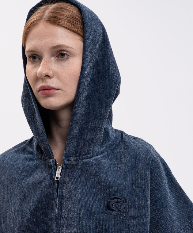 Alexander Wang Синяя джинсовая спортивная куртка UDC4262301 изображение 5