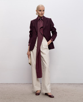 Max & Co Бордовый жакет с шерстью MCOCAMERA