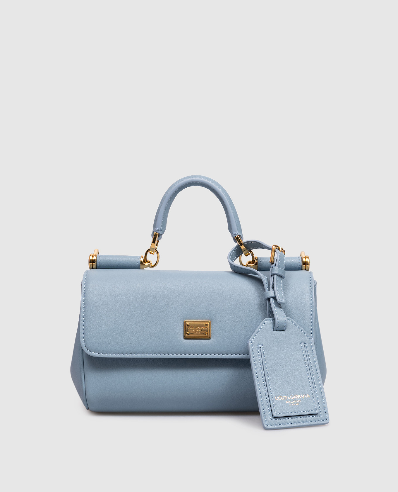 Голубая кожаная сумка My Sicily