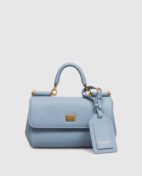 Dolce&Gabbana Блакитна шкіряна сумка My Sicily BB7864B7321