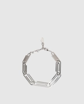 Off-White Сріблястий браслет Paperclip OMOA110S26MET001