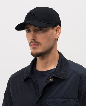 C.P. Company Синя кепка з вишивкою логотипа MAC750A006288A