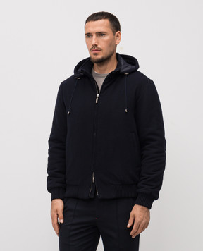 Doriani Cashmere Синя куртка з вовни A430CAPT125N