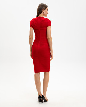 Herve Leger Красное платье The Premiere 46HLFT8571188