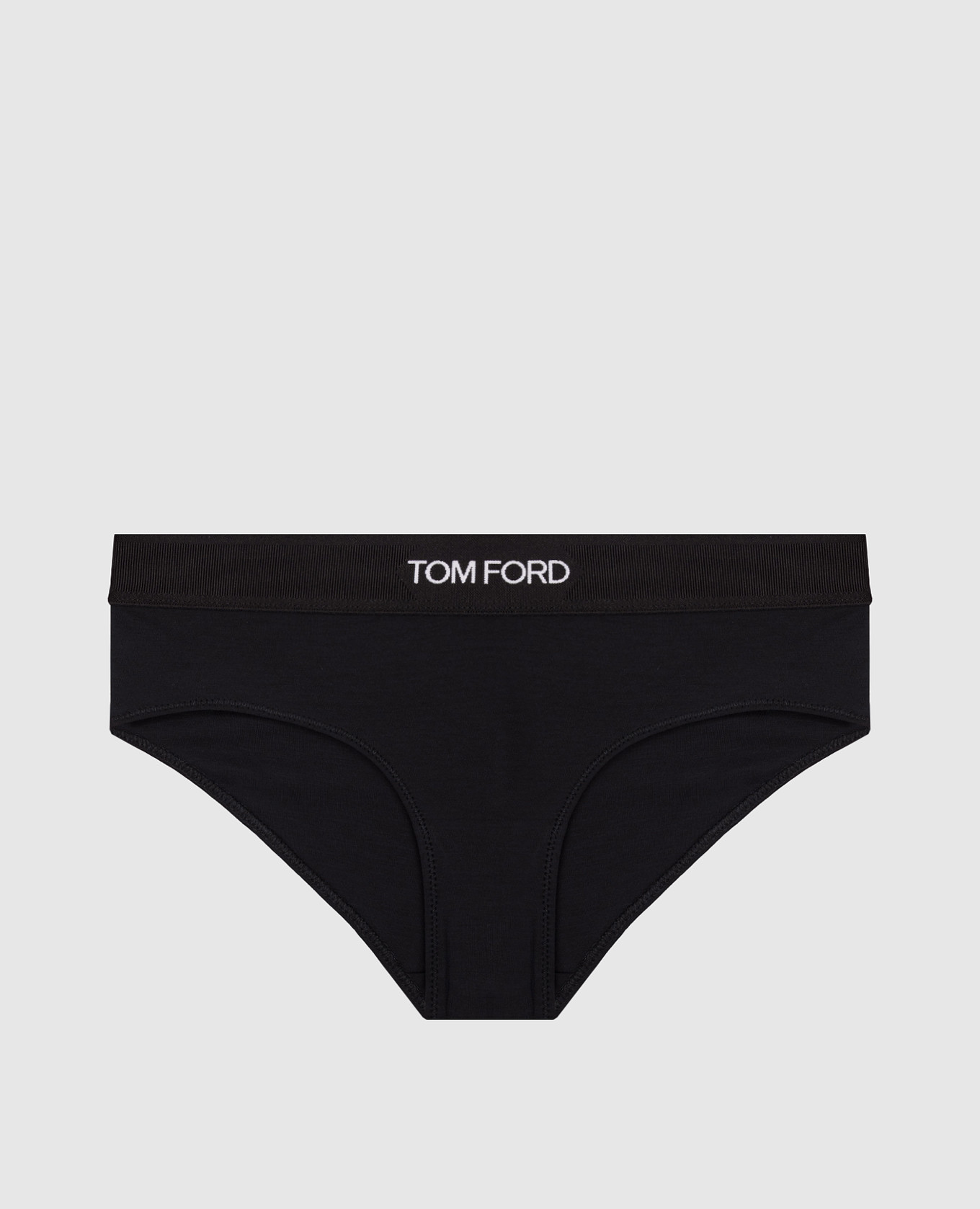 Черные трусики с логотипом