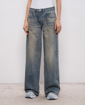 Balenciaga Синие джинсы с винтажным эффектом 857231TQW55