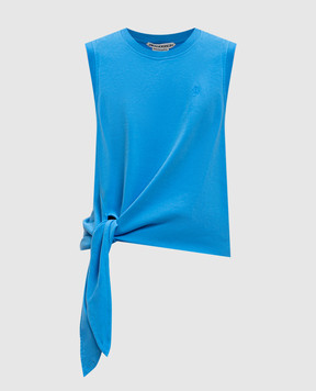 JW Anderson Синяя майка с вышивкой монограммы JO0284PG1810