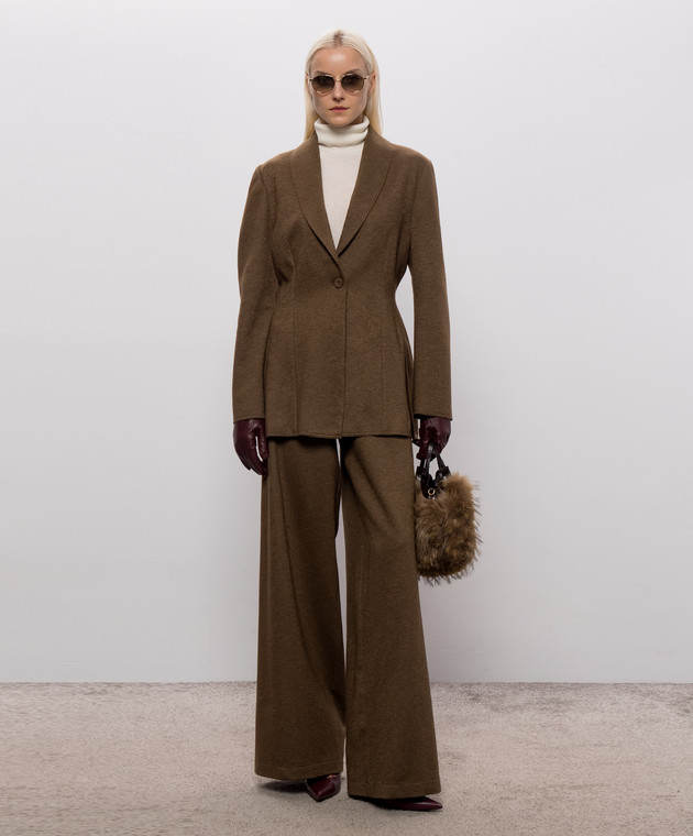 Ermanno Scervino Гольф цвета айвори из кашемира D495M317APPYU изображение 2