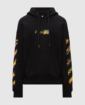 Off-White Чорне худі з Spices Arrow принтом 44MBB085F26F004