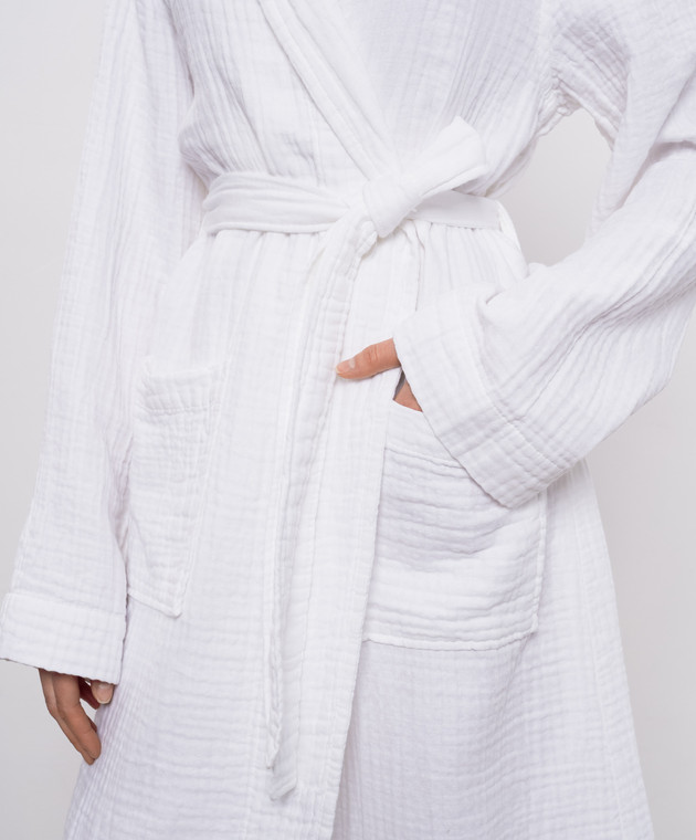 L'Appartement Белый халат Plush PLUSHAIRPLYBATHROBE изображение 5