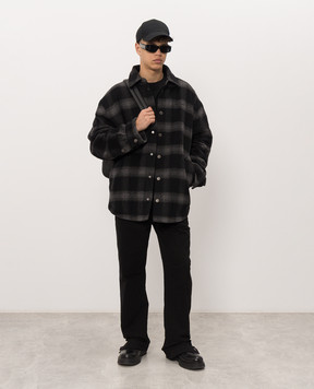 Off-White Черная футболка с принтом логотипа и эмблемы 44MAA120F26J01E