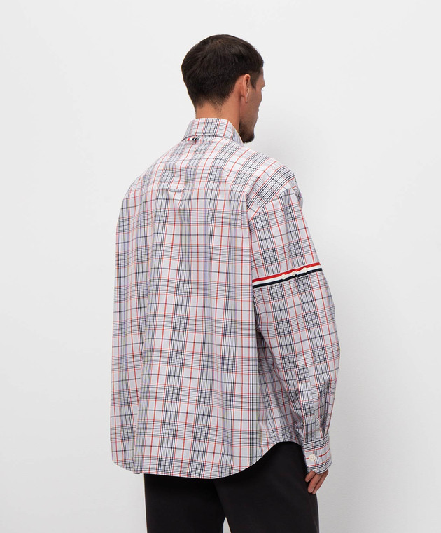 Thom Browne Рубашка в клетку MWL430OF1098 изображение 3