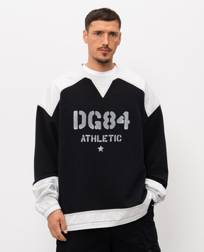 Dolce&Gabbana Чорний світшот з принтом G9BZXTG7PPD