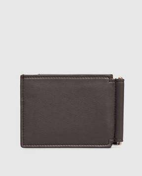 Brunello Cucinelli Коричневый кожаный картхолдер MWZNBU440