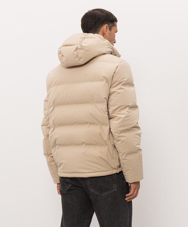 Brunello Cucinelli Пуховик бежевого цвета MV4061836 изображение 4