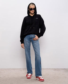 Off-White Синие джинсы с эффектом потертости 2YA069S26DEN002