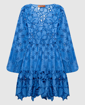 Ermanno Scervino Life Синя сукня з вишивкою бродері D484Q607QYD