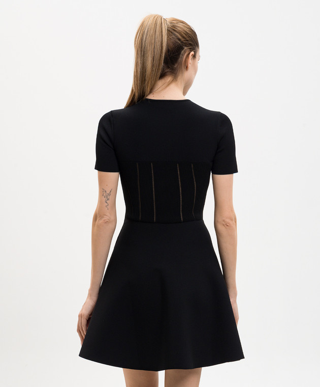 Alexander McQueen Чорна сукня міні 870415Q1BG6 зображення 4