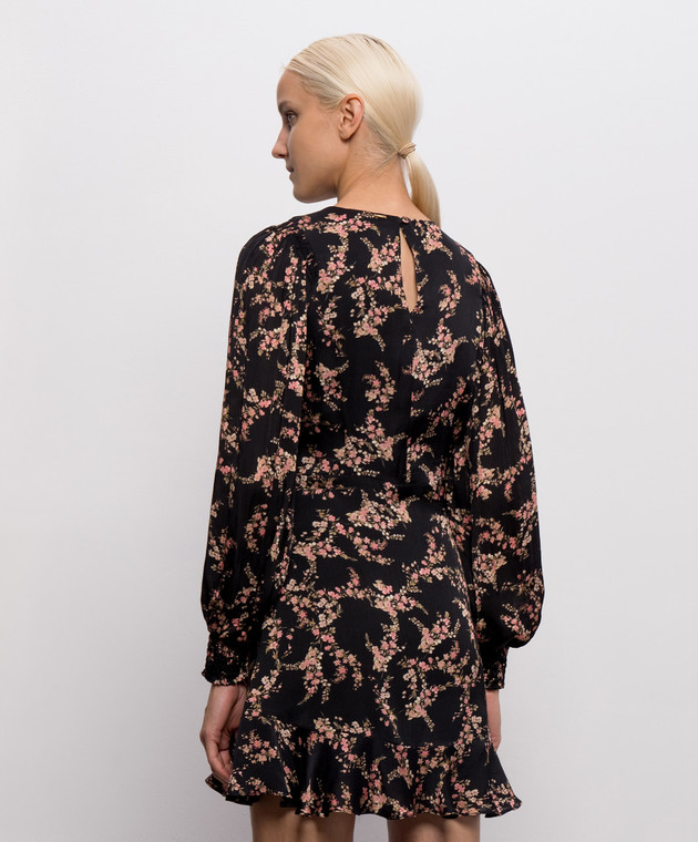 Twinset Черное платье в цветочный принт 262TP275J изображение 4