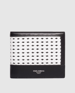 Dolce&Gabbana Черный кожаный портмоне с логотипом BP1321AN419