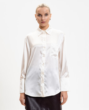 Max & Co Біла блуза із шовку MCOANGRI