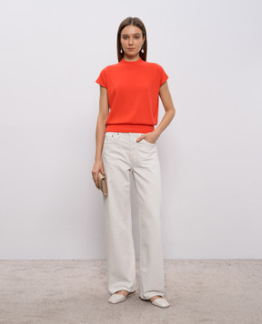 Agnona Рожевий топ з кашеміру KT110100K180P