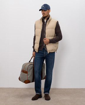 Brunello Cucinelli Кардиган з кашеміру коричневого кольору M22506006