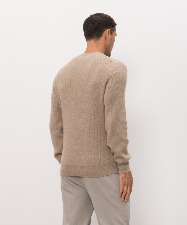 Brunello Cucinelli Бежевый свитер из кашемира M22203900 изображение 4