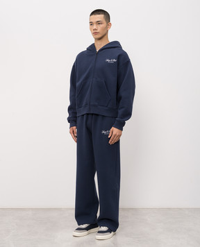 Sporty & Rich Синий спортивный костюм с вышивкой логотипа ST09476269BL106PA07176