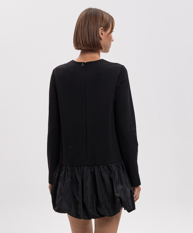 Twinset Чорна сукня з оборкою 262AP2522 зображення 4