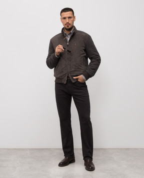 Canali Коричнева сорочка в клітинку GL03662CSL7049
