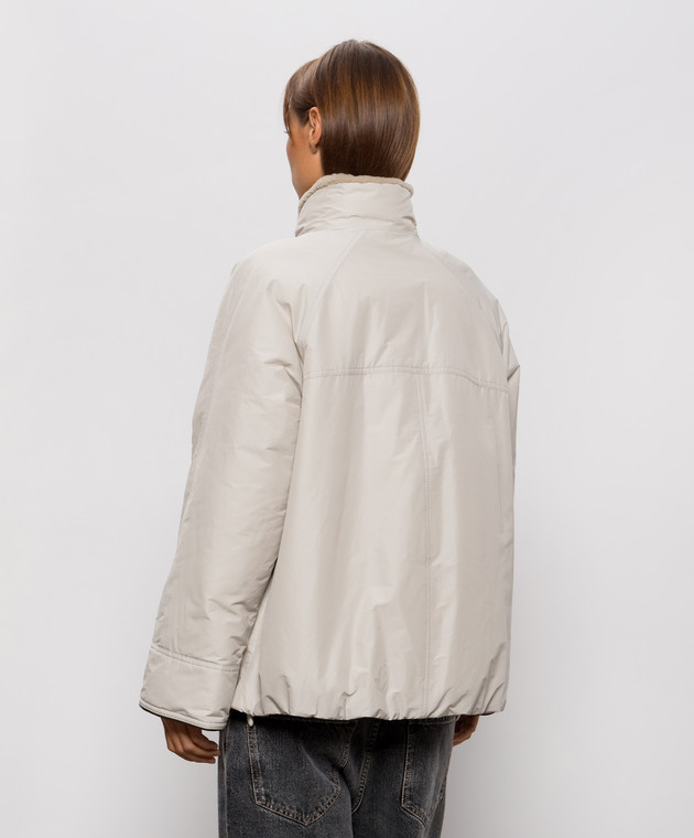 Brunello Cucinelli Серый пуховик MH5253658 изображение 4
