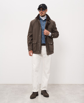 Brunello Cucinelli Синяя джинсовая рубашка MH1924008