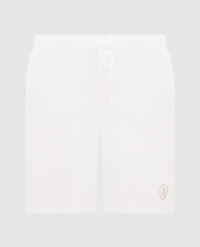 Brunello Cucinelli Біле поло з вишивкою емблеми MW8641330F