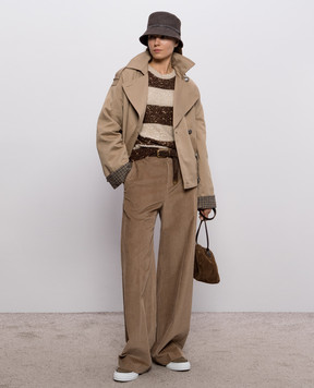 Brunello Cucinelli Джемпер с шерстью в полоску MPN572300P