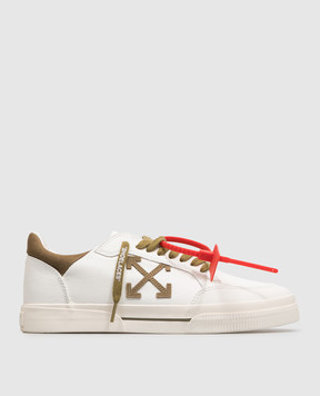 Off-White Кросівки Vulc Low кольору айворі OF05775301