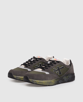 Premiata Детские комбинированные кроссовки Demi 322394613640