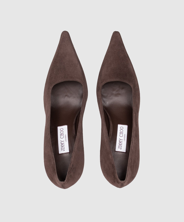 Jimmy Choo Коричневые замшевые туфли Ixia IXIA95JRS изображение 4