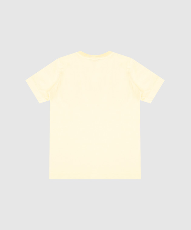 Stone Island Детская желтая футболка с нашивкой логотипа L2S162100003S004768 изображение 2
