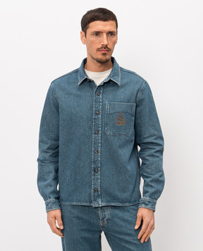 Trussardi Синя джинсова сорочка 54038100024NMS190D51