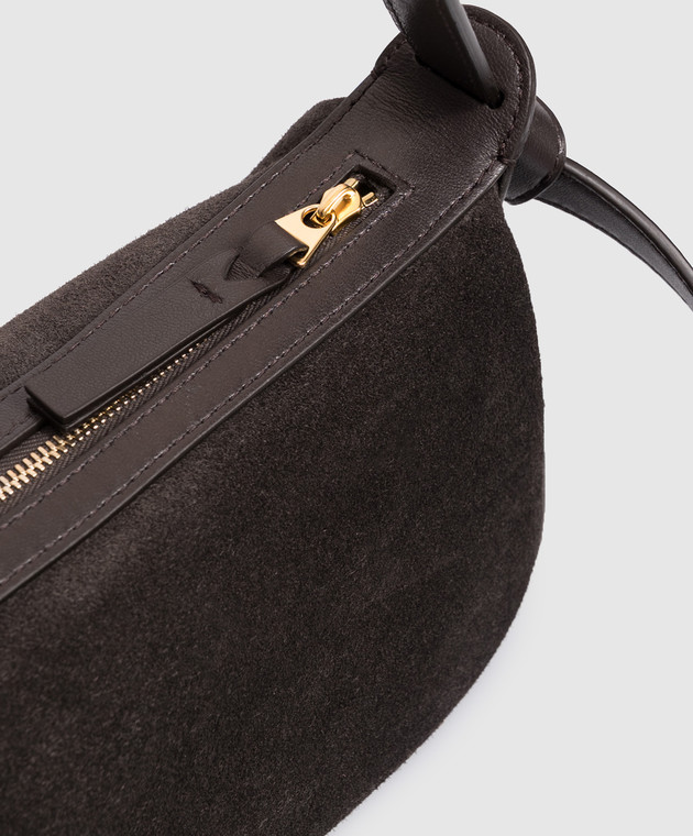 Bottega Veneta Коричневая замшевая сумка Nodo 876370V6T61 изображение 4