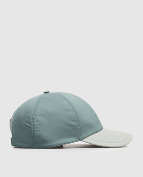 Stefano Ricci Зелена комбінована кепка з емблемою MCV61NV15EPL001H