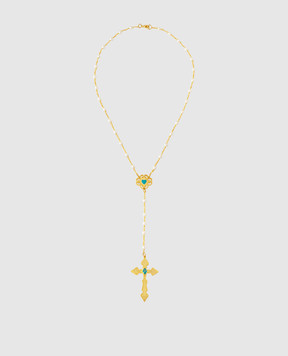 Darkai Золотисте намисто Paradiso з підвіскою DICO0095