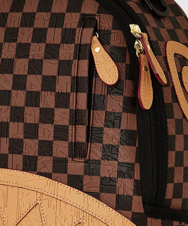 Sprayground Детский коричневый рюкзак CHESS NOT CHECKERS 910B8592NSZ изображение 4