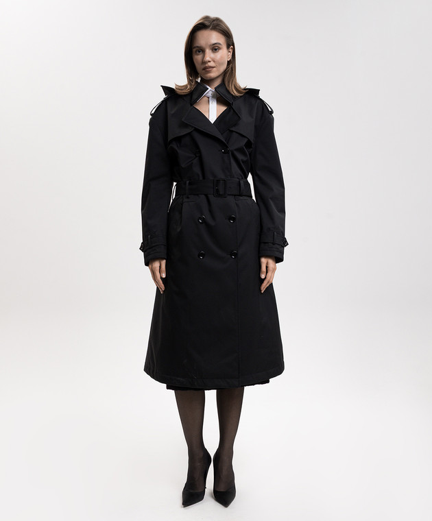 Dolce&Gabbana Черный тренч F0X2ATGDEBL изображение 3
