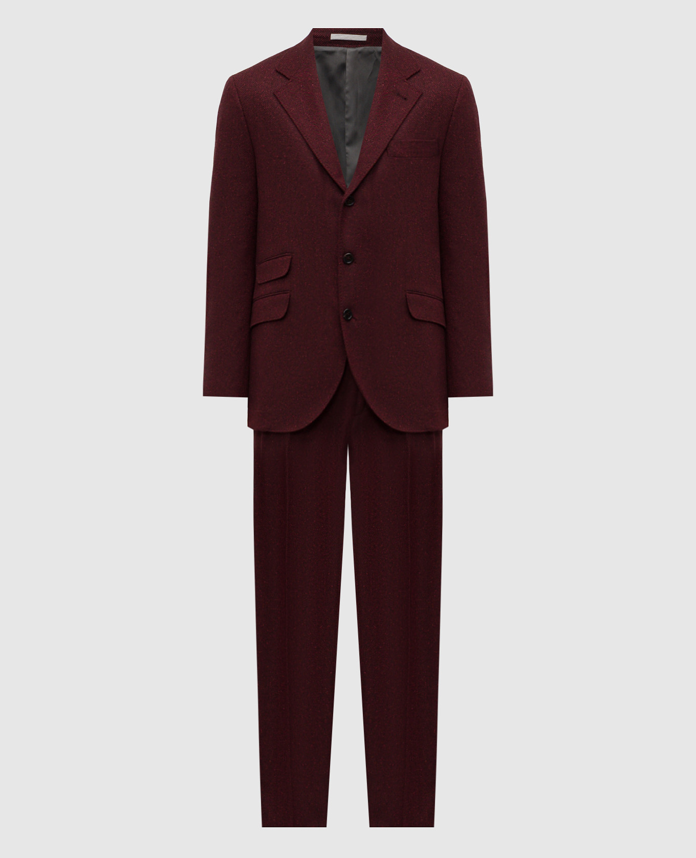 

Бордовый костюм из шерсти и кашемира, Костюмы
