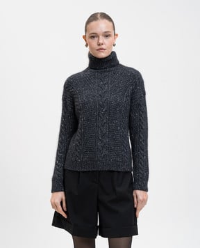 Max Mara Сірий светр FINGERE з вовною альпаки FINGERE