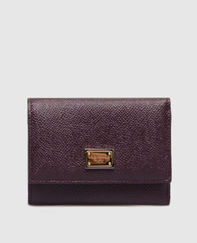 Dolce&Gabbana Фиолетовый кожаный портмоне Dauphine BI0770A1001