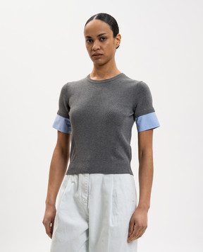 Juun.j Сірий топ JW6351W023